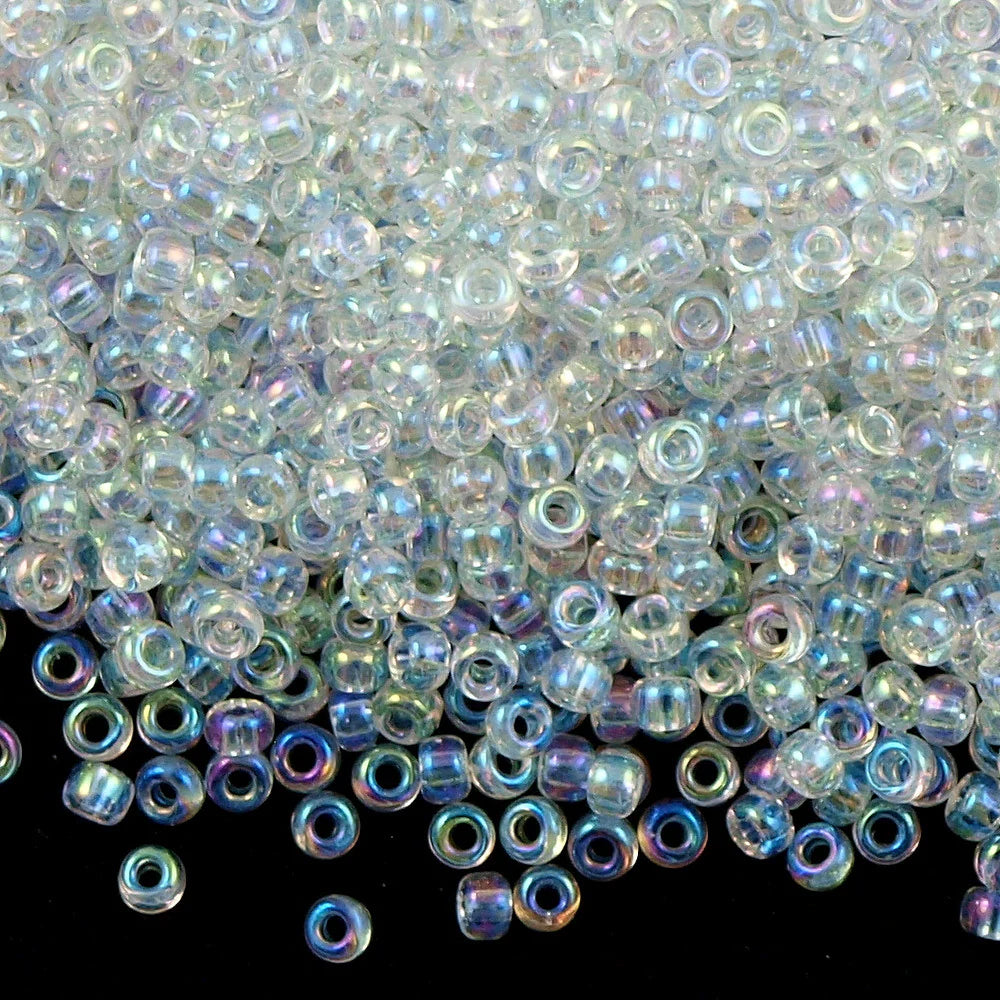 Miyuki rocailles 15/0- 250 Transparant Crystal AB 5 gr.