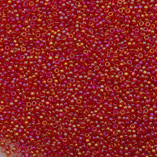 Miyuki rocailles 15/0- 254 Transparant red AB 5 gr.
