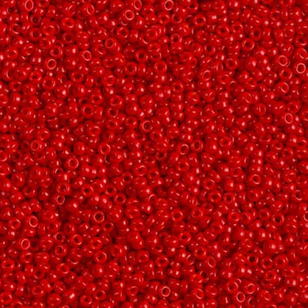 Miyuki rocailles 15/0- 1684 Opaque red 5 gr.