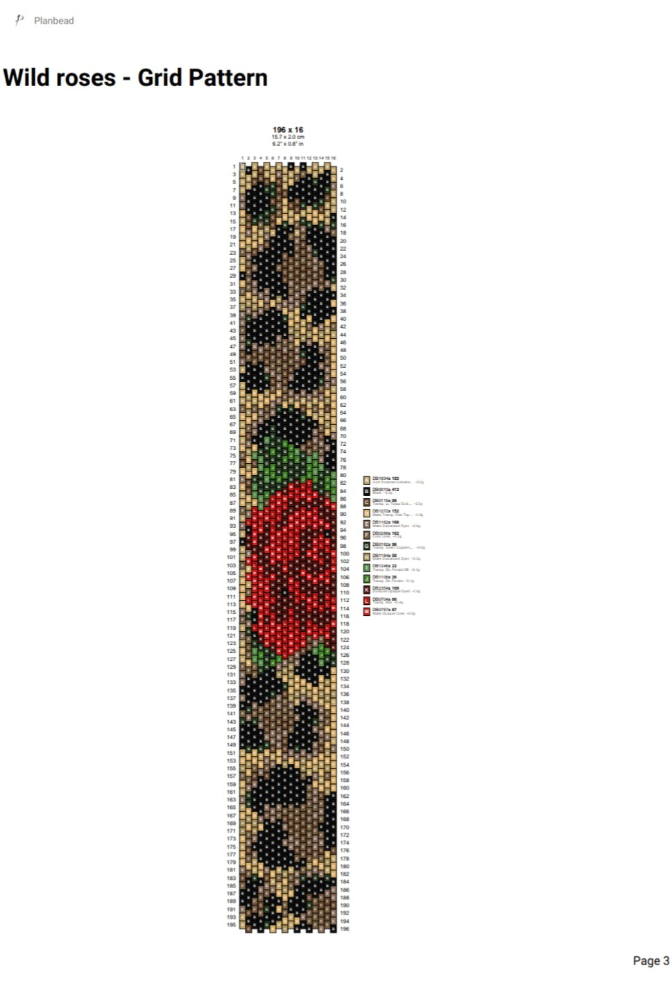 Armband Wild roses.
