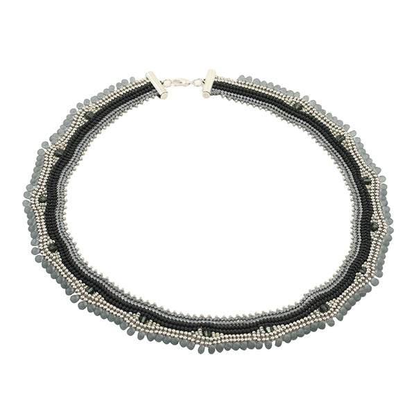 Halsketting Loukkos Grijs zilver