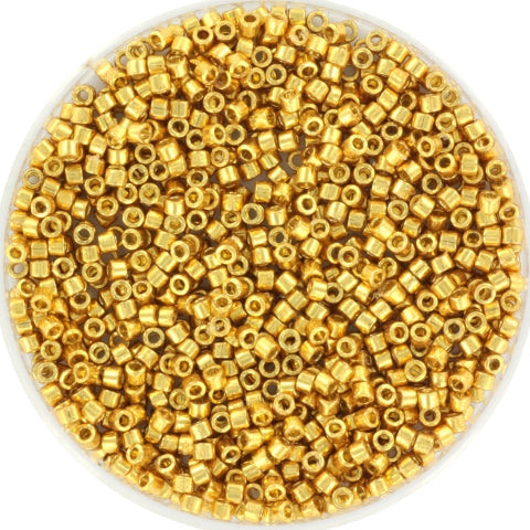 Miyuki Delica DB-1832 11/0 Duracoat galvanized gold 5 gr.