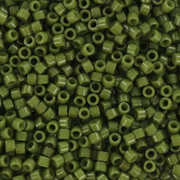 Miyuki delica DB_2357 11/0 Duracoat opaque dyed moss green 5 gr.