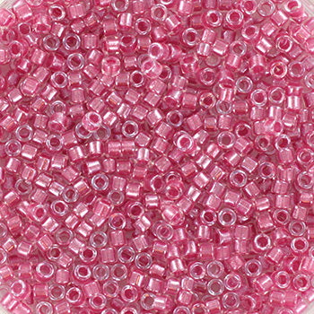 Miyuki delica DB-902 11/0 Sparkling peony pink lined crystal 5 gr.