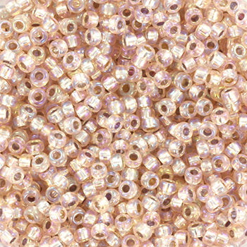 Miyuki rocailles 11/0- 1023 Silverlined ab light blush 10 gr.