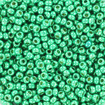 Miyuki rocailles 11/0- 5105 Duracoat galvanized aqua green 10 gr.