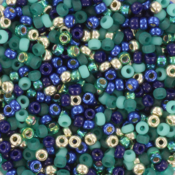 Miyuki rocailles 11/0- mix150 Emerald enchanted 10 gr.