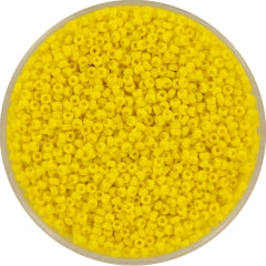 Miyuki rocailles 15/0- 404 Opaque yellow 5 gr.
