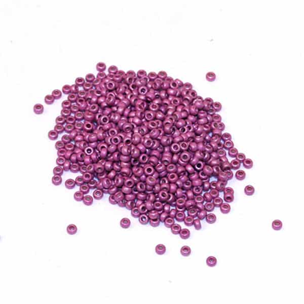 Miyuki rocailles 15/0-4210F  Duracoat galvanized matte hot pink  5 gr.