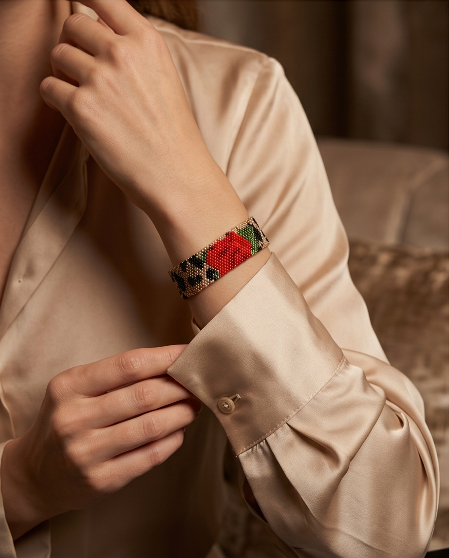 Armband  Wild roses.