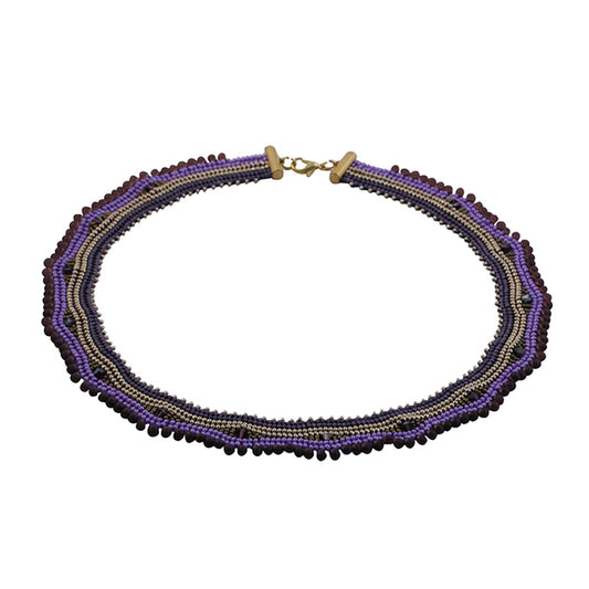 Halsketting Loukkos Amethyst / Gold