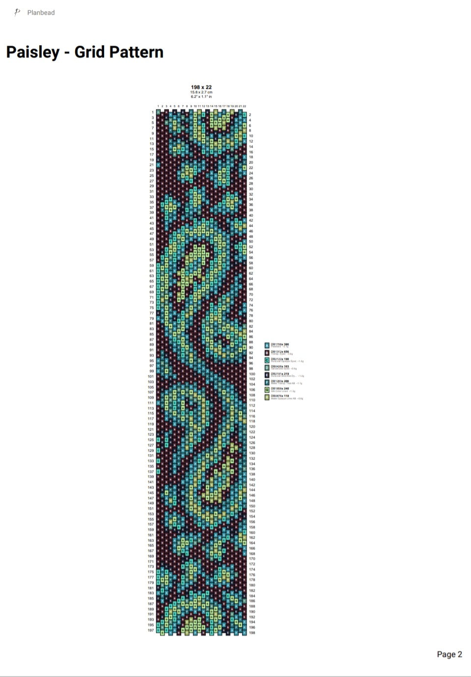 Armband  Paisley.