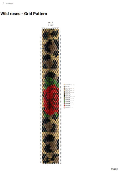 Armband  Wild roses.