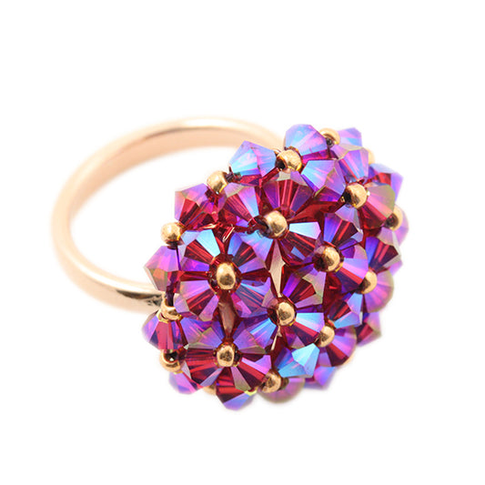 Ring Kibo  Ruby AB2x  gold