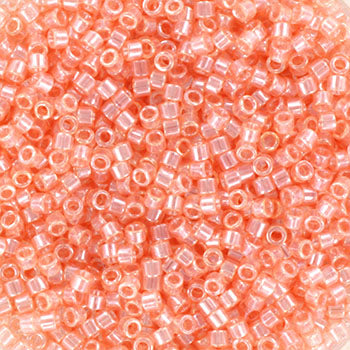 Miyuki delica DB-106 11/0  Transparant shell pink luster  5 gr.