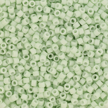 Miyuki delica DB-1516 11/0  Opaque matte light mint  5 gr.