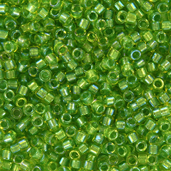Miyuki delica DB-2376 11/0  Fancy lined chartreuse  5 gr.