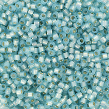 Miyuki delica DB-628 11/0 Silverlined dyed alabaster aqua  5 gr.