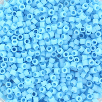 Miyuki delica DB-755 11/0  Opaque matte turquoise blue  5 gr.