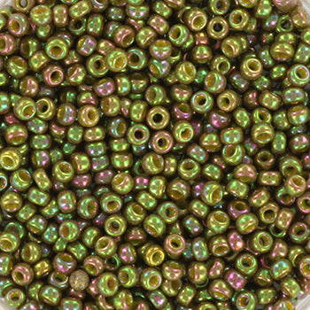 Miyuki rocailles 11/0- 1897  Opaque luster golden olive  10 gr.