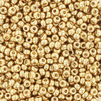 Miyuki rocailles 11/0- 4204  Duracoat galvanized champagne  10 gr.