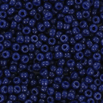 Miyuki rocailles 11/0- 4493  Duracoat opaque dyed navy blue  10 gr.