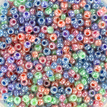 Miyuki rocailles 11/0- mix103  Ceylon happy rainbow   10 gr.